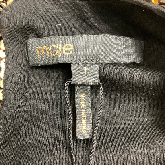 MAJE GOLD ROR SEQUINED SHIFT DRESS - Picture 5 of 7